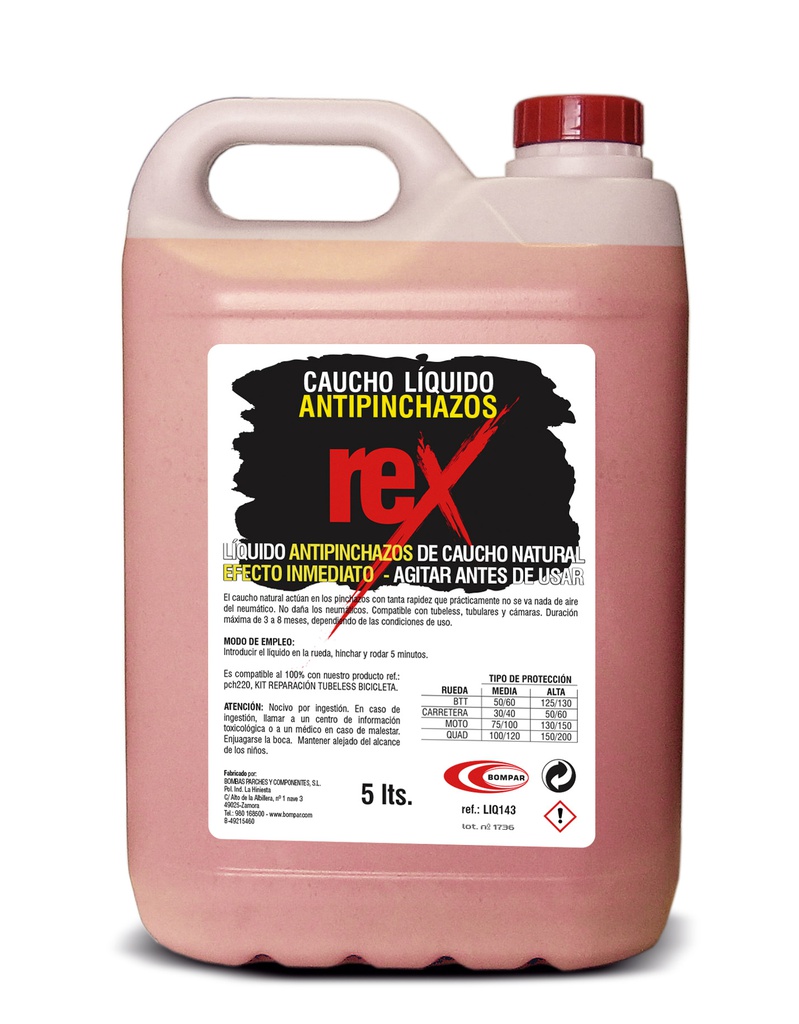 REX ANTIPINCHAZOS CAUCHO 5L